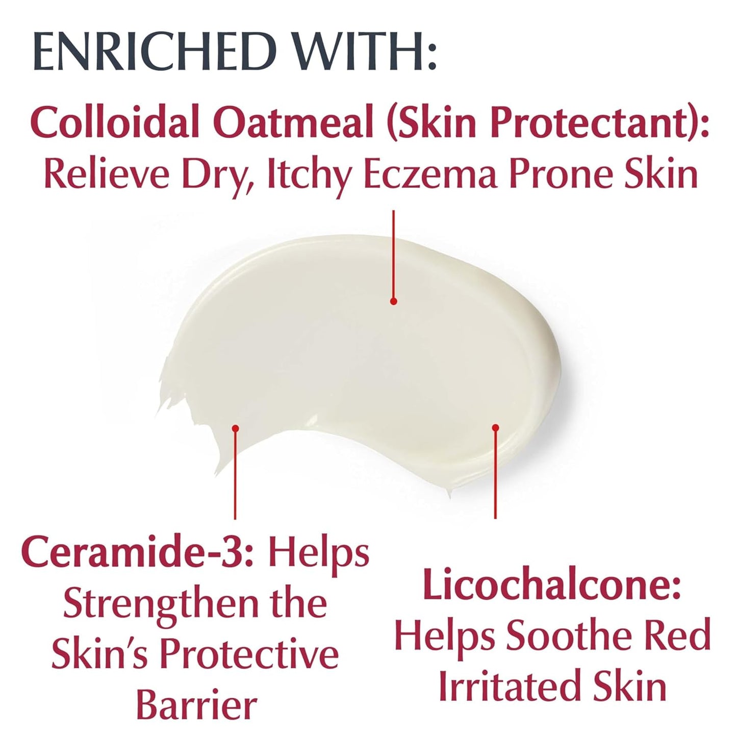 Eucerin Eczema Relief Cream, Body Lotion, Moisturizing Eczema Cream with Colloidal Oatmeal 226 g
