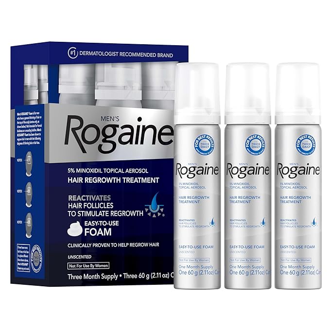 3 months Men's Rogaine Foam 5% Minoxidil