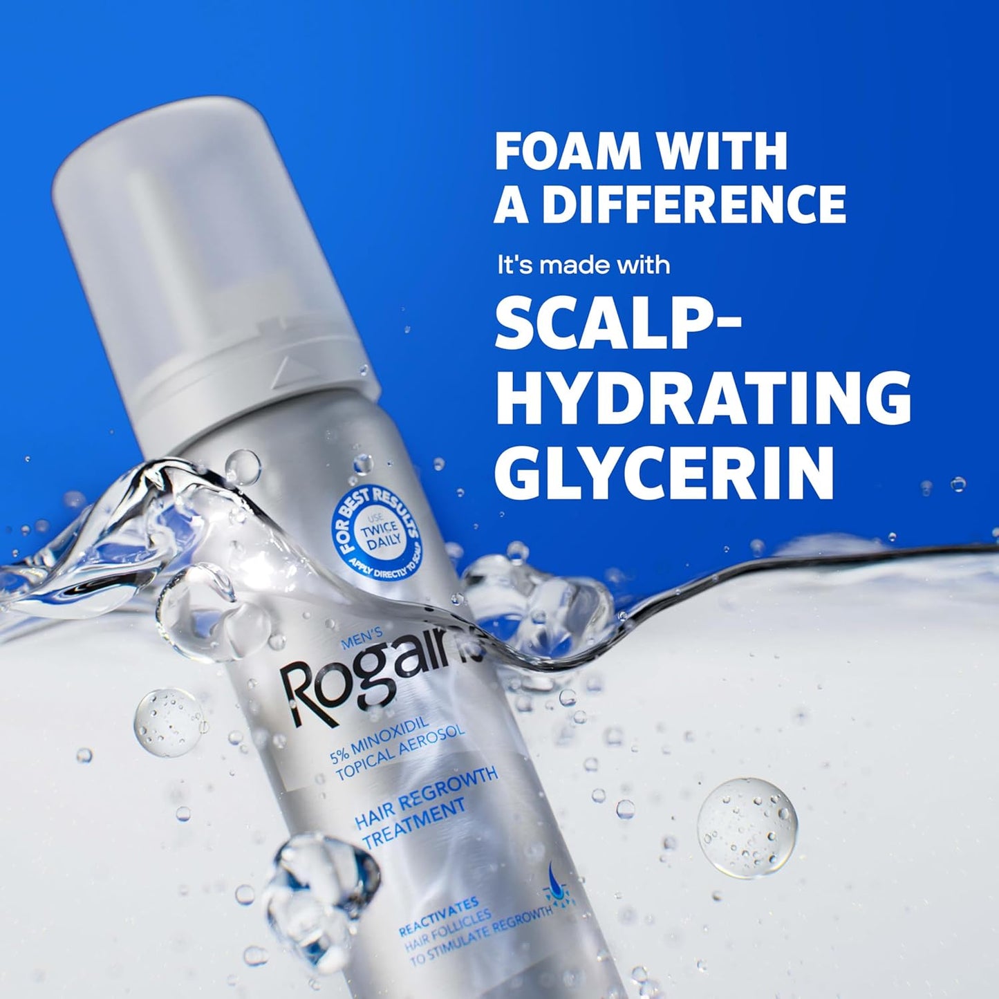 3 months Men's Rogaine Foam 5% Minoxidil
